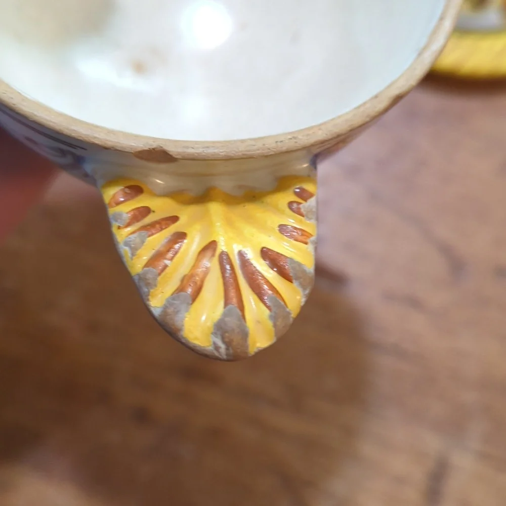 Mid Century Italian Majolica Milk And Sugar - Picture 11 of 15